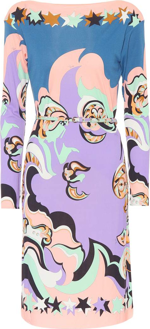Emilio Pucci Printed silk-blend minidress