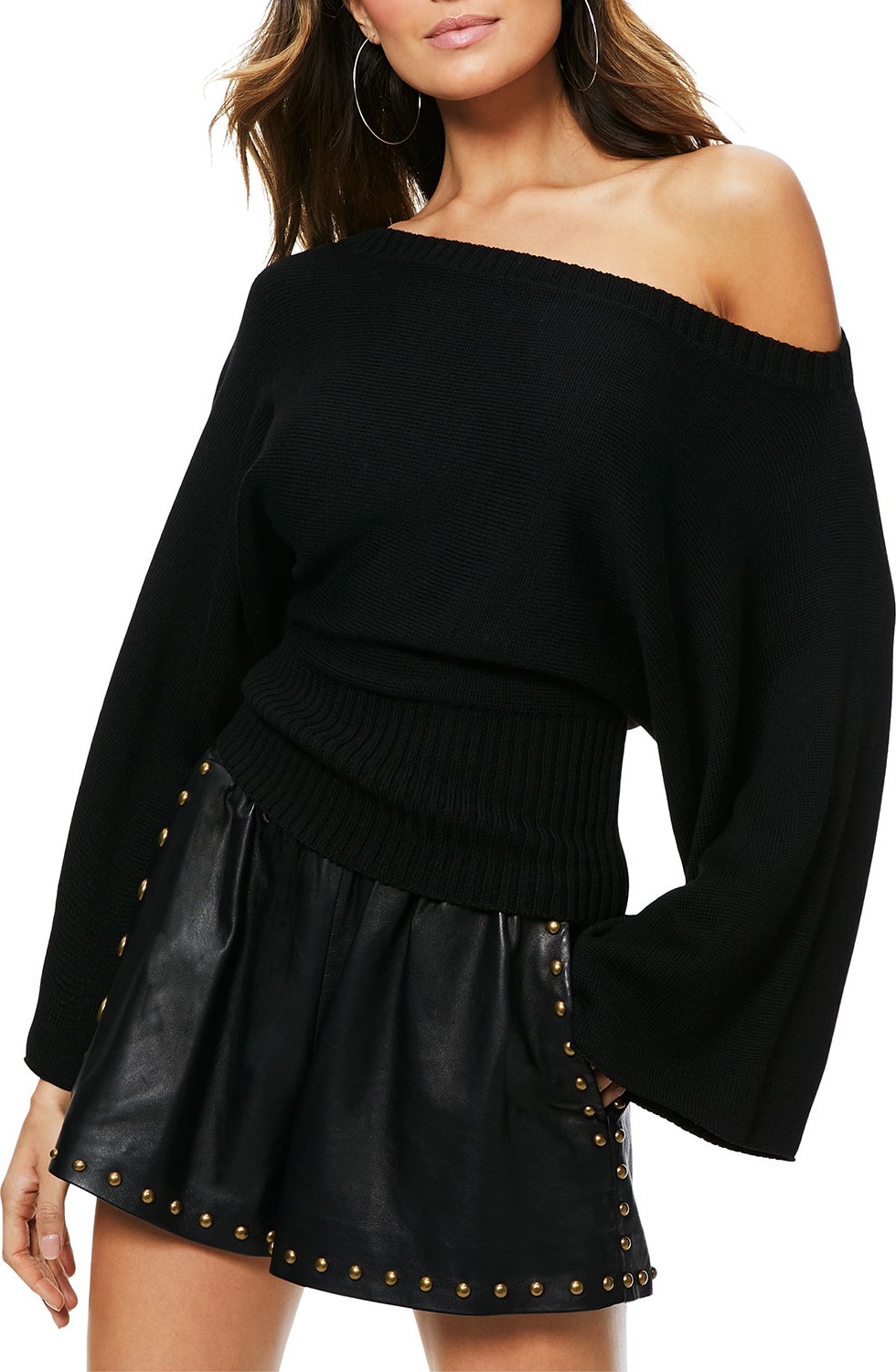 Ramy Brook Robyn Off-Shoulder Wool Sweater