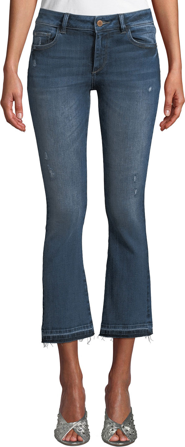 DL1961 Lara Mid-Rise Instasculpt Cropped Jeans