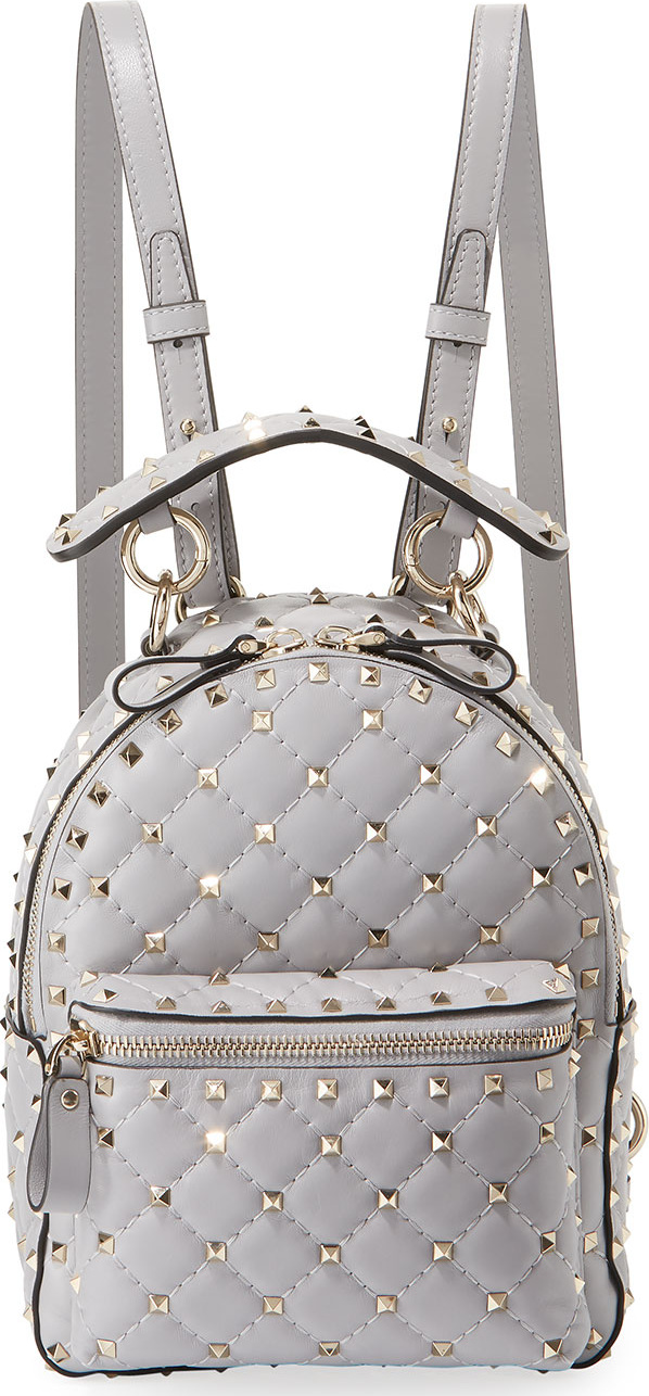 Valentino Rockstud Spike Mini Leather Backpack