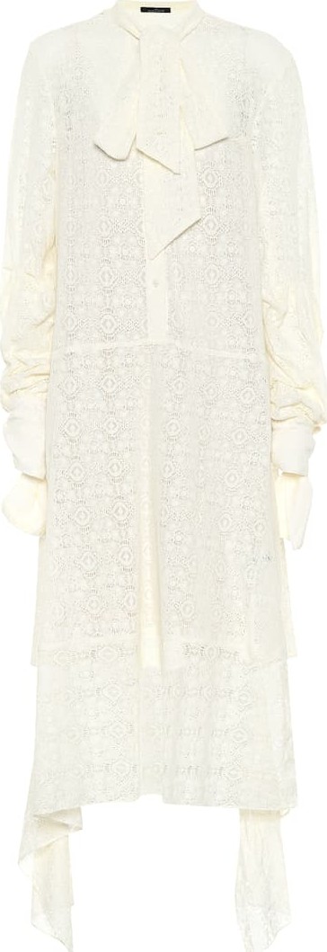 Rokh Cotton-blend lace dress
