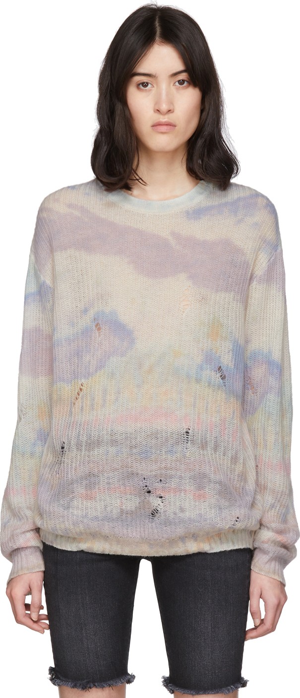 Amiri Multicolor Tie-Dye Cashmere Sweater