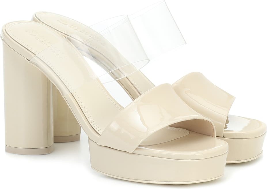 Mercedes Castillo Adela patent leather plateau sandals