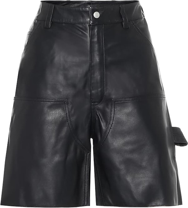 Unravel Leather shorts
