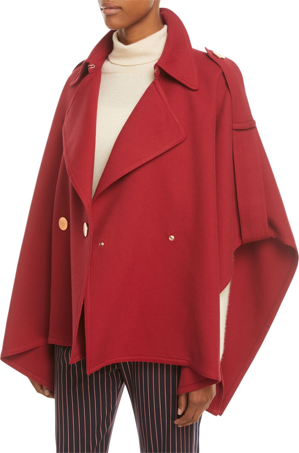 See By Chloé Snap-Front Trench Cape