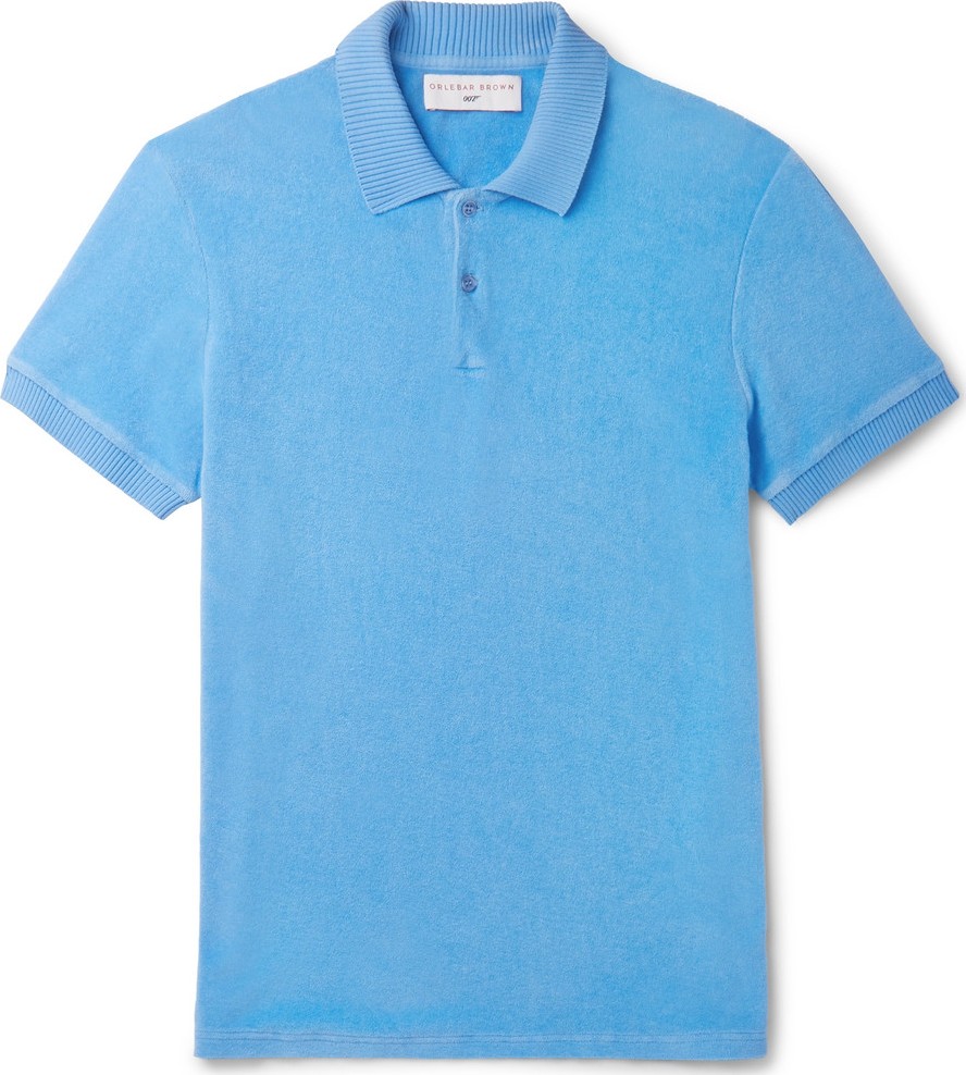 Orlebar Brown + 007 Dr No Cotton-Terry Polo Shirt