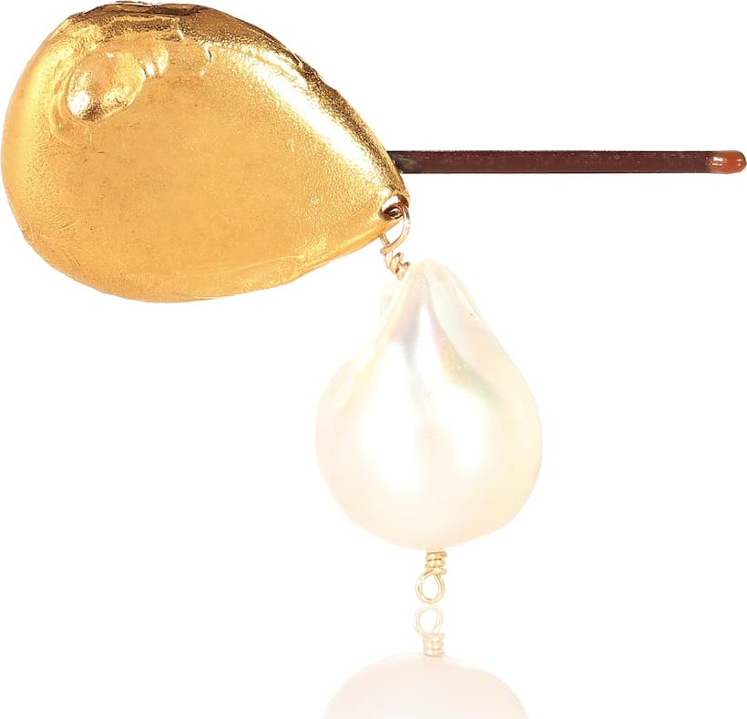 Alighieri Apollos Dance 24kt gold-plated and pearl hair clip