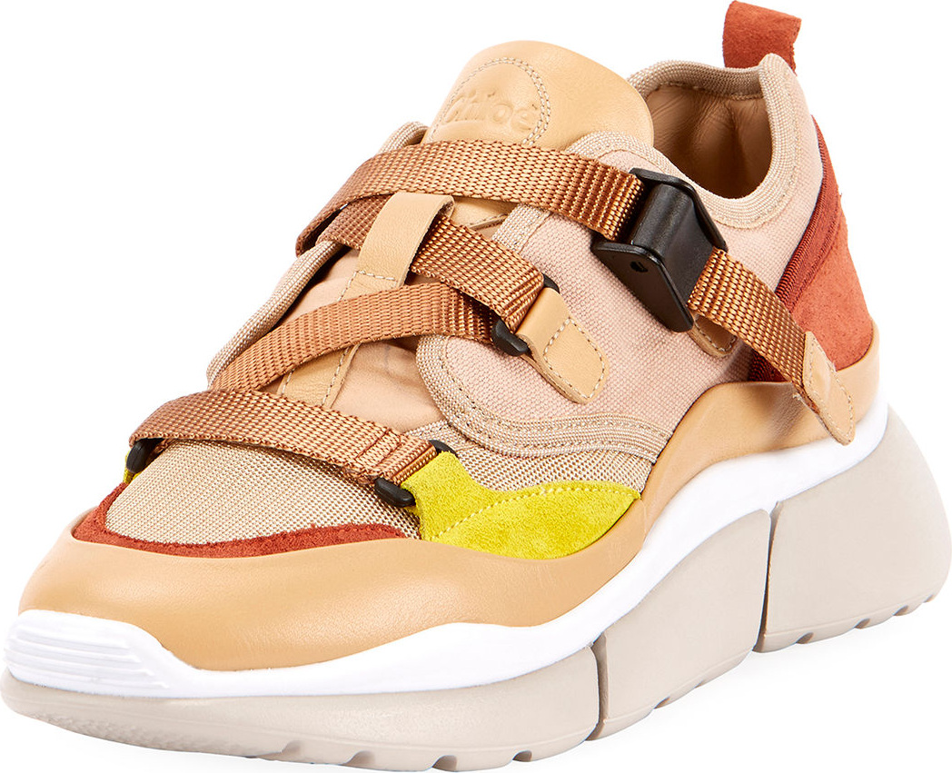 Chloe Multicolor Buckle Sneakers