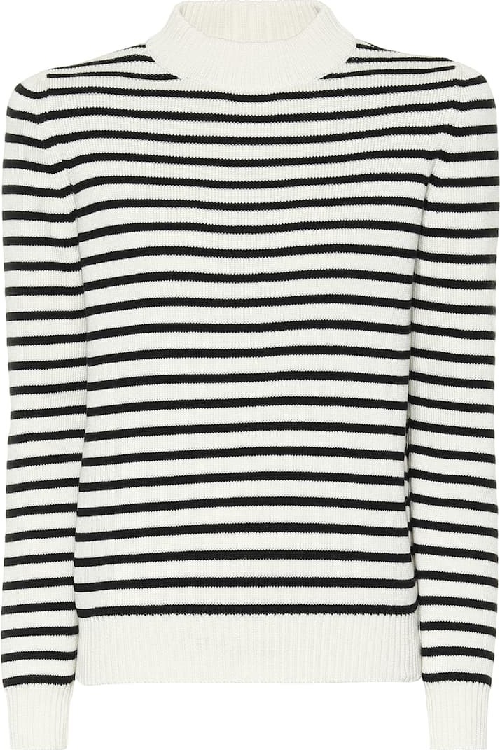 Saint Laurent Striped cotton and wool sweater