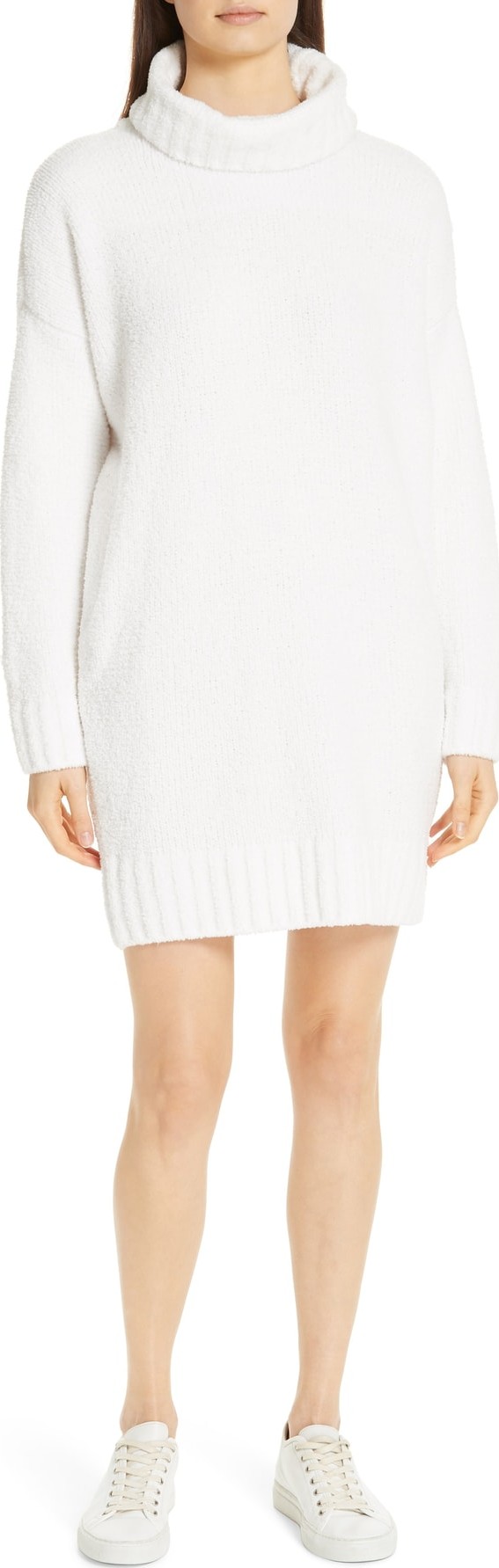 ATM Anthony Thomas Melillo Chenille Turtleneck Sweater Dress