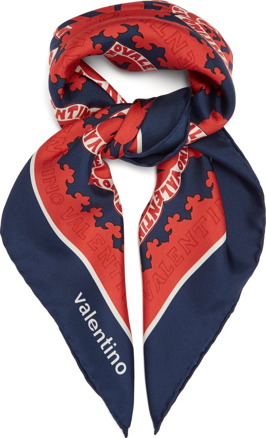 Valentino Paisley-print silk-twill scarf