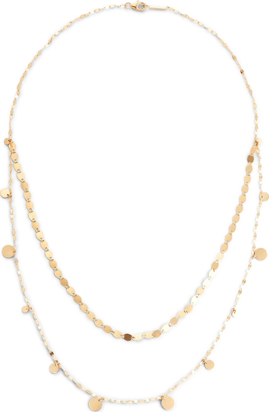 Lana 14k Gold 2-Strand Dangle Necklace