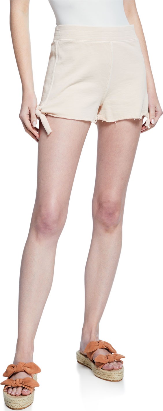 AMO Side-Tie Cotton Shorts