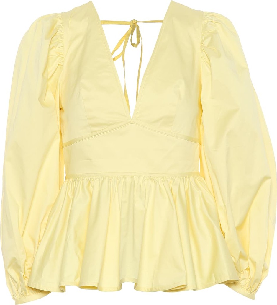 Staud Luna stretch cotton top