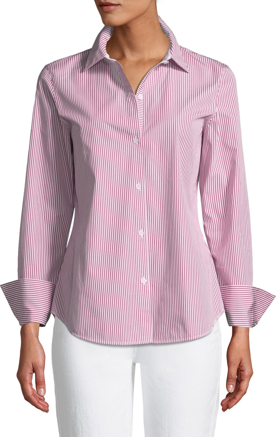 Lafayette 148 New York Linley Bennet Stripe Blouse