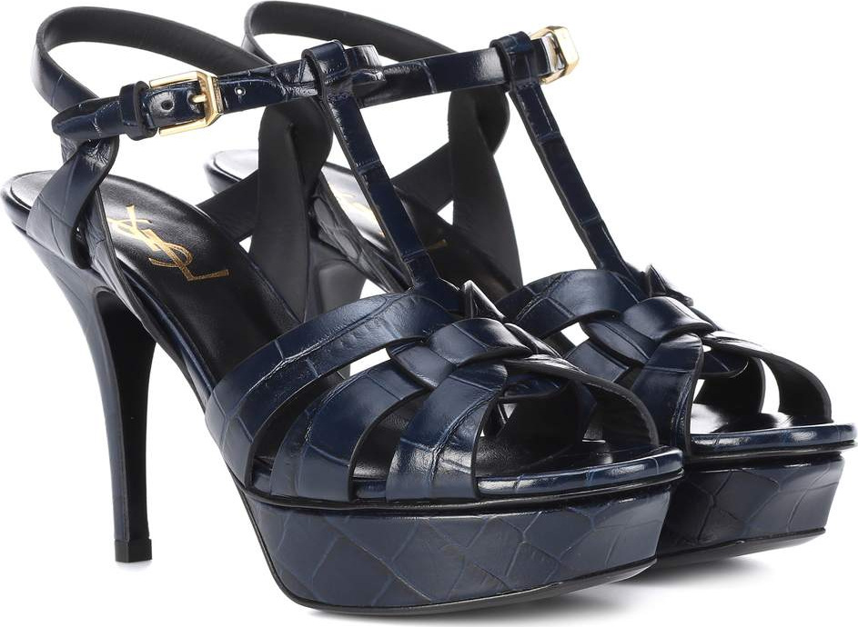 Saint Laurent Tribute 105 leather sandals