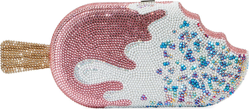 Judith Leiber Strawberry Dip Popsicle Clutch Bag