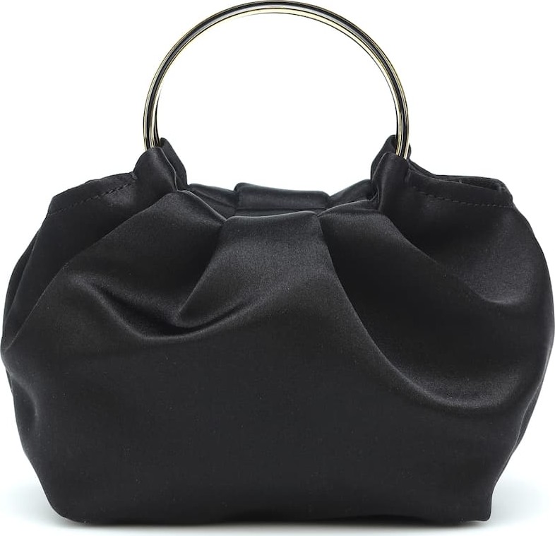THE ROW Double Circle satin clutch