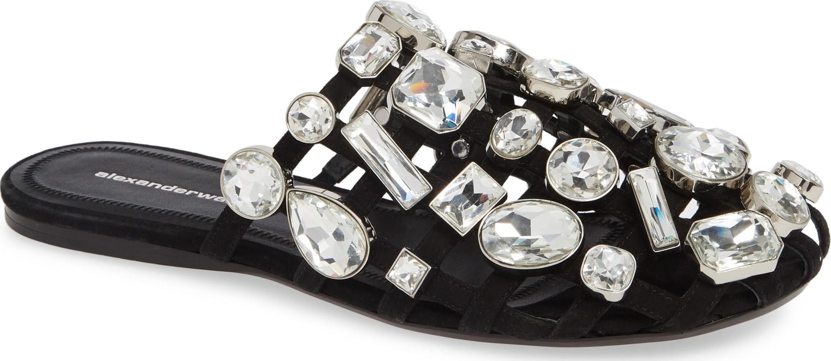 Alexander Wang Amelia Crystal Slide Sandal