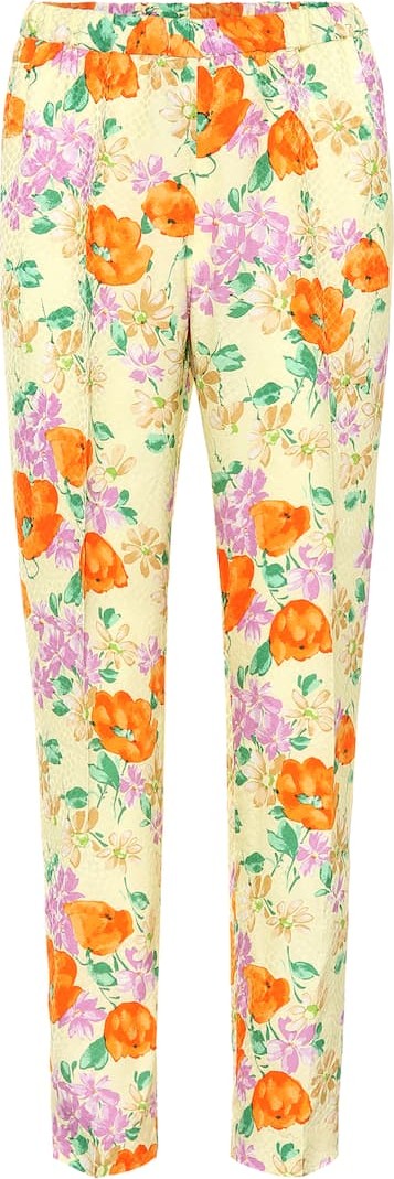 Dries Van Noten Floral jacquard pants