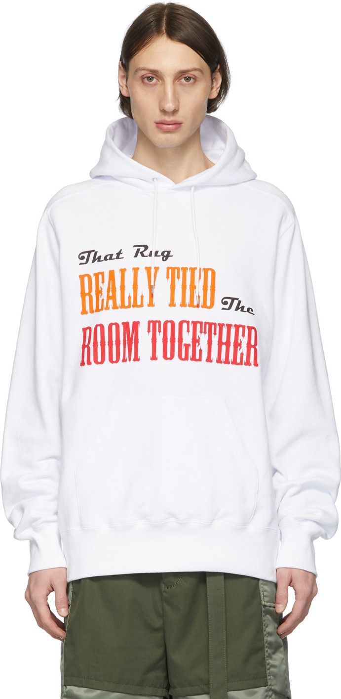 Sacai White 'The Big Lebowski' Hoodie