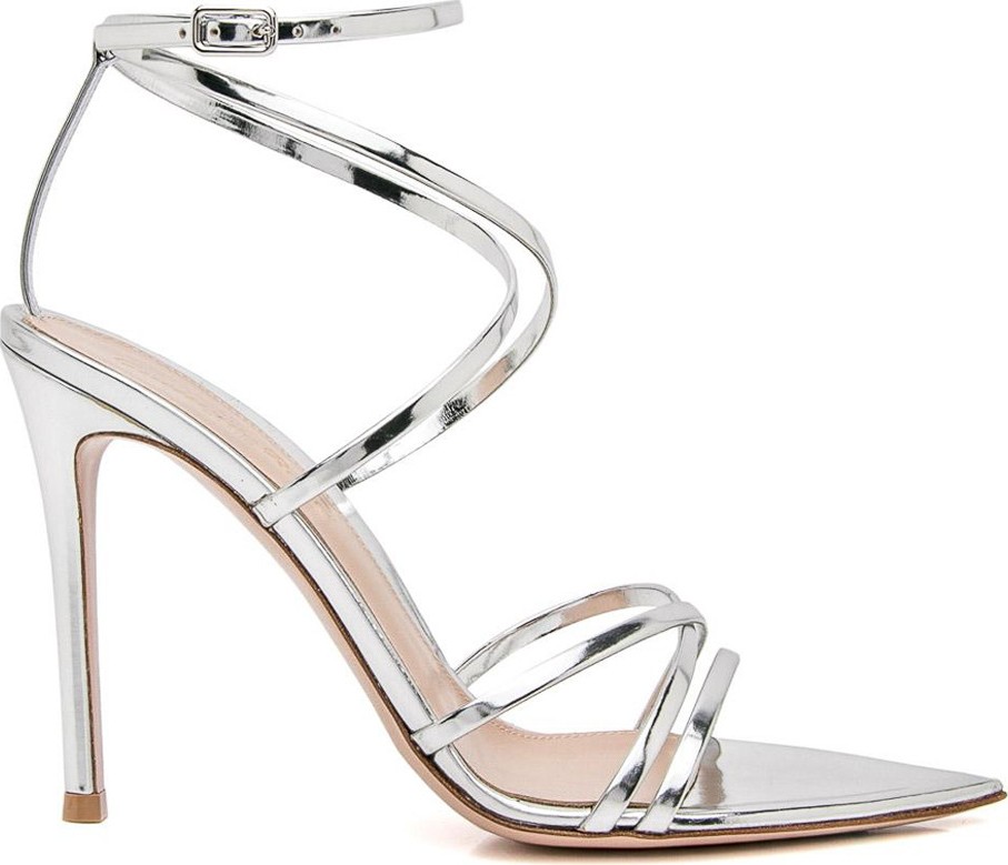 Gianvito Rossi metalic high sandal
