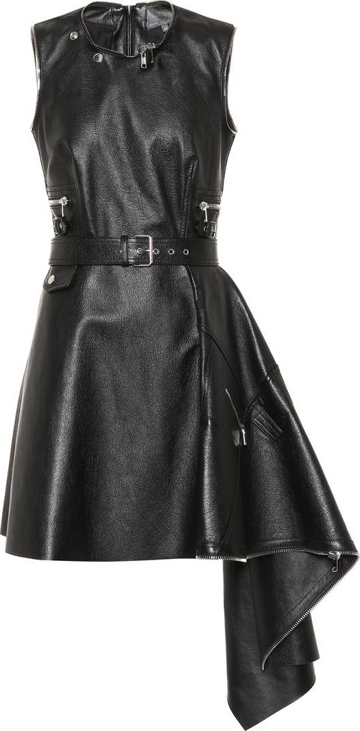 Alexander McQueen Belted leather dress