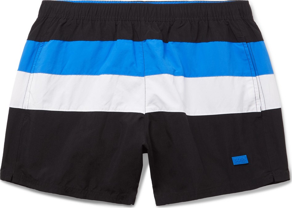 HUGO BOSS Mid-Length Striped Swim Shorts