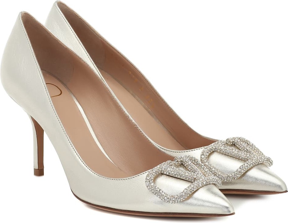 Valentino Valentino Garavani VLOGO leather pumps
