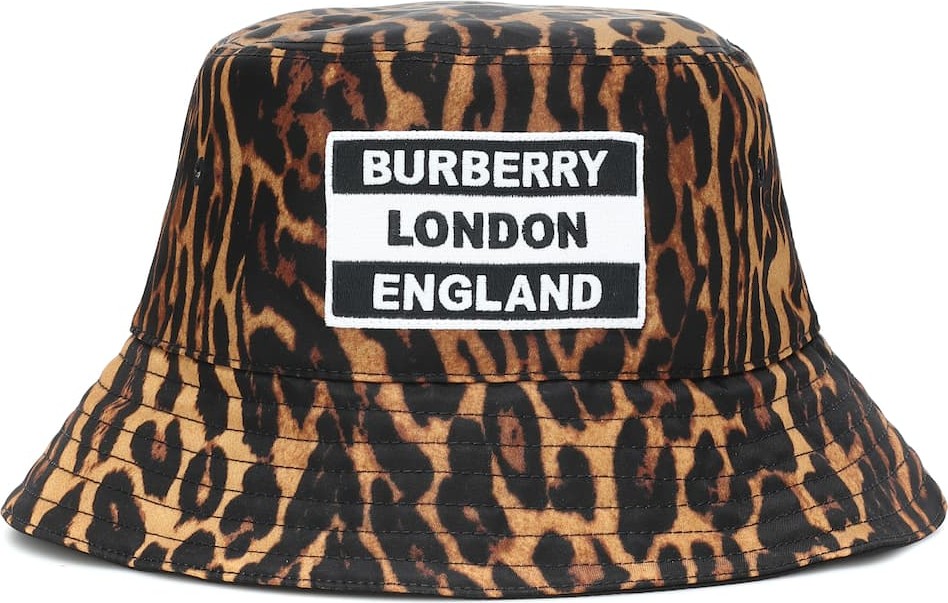 Burberry London England Leopard-print bucket hat