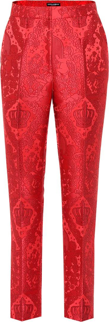 Dolce & Gabbana Cropped jacquard pants