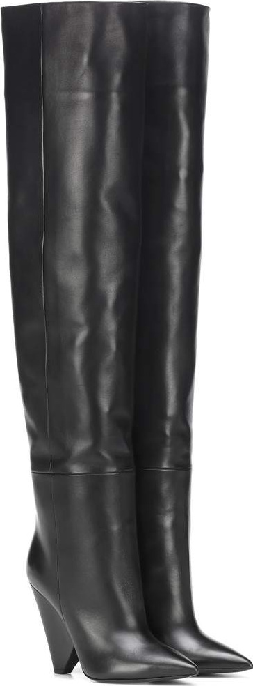 Saint Laurent Niki 105 leather boots