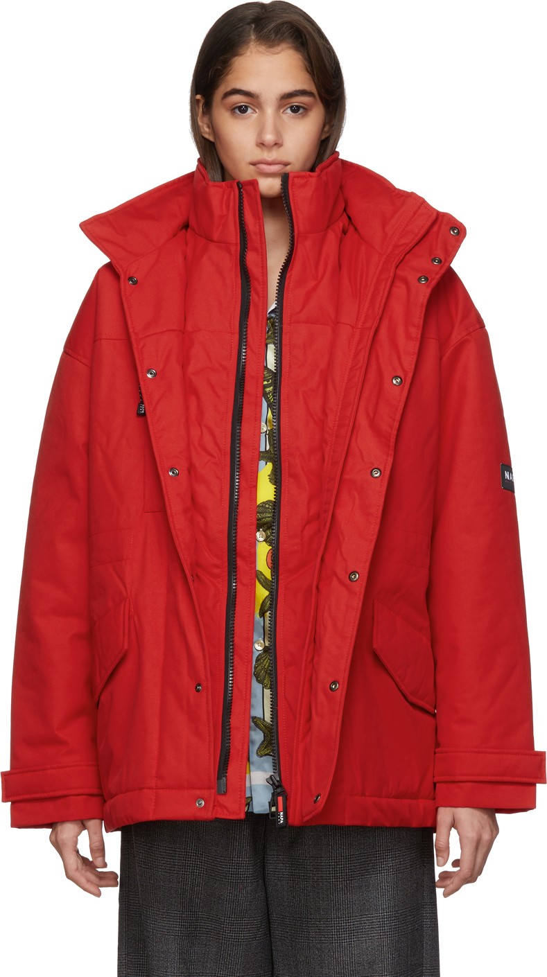 NAPA by Martine Rose Red A-Andean Jacket
