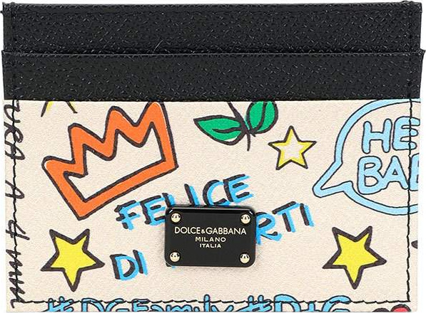 Dolce & Gabbana DG Graffiti Leather Card Case