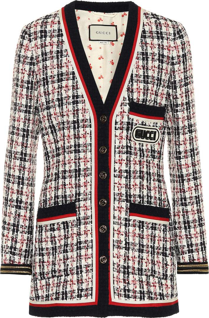 Gucci Plaid cotton-blend jacket
