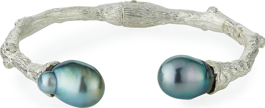 K Brunini Twig & 12mm Tahitian Pearl Cuff