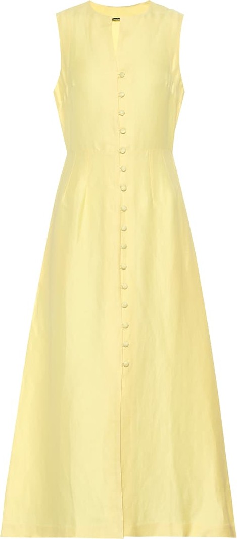 Cult Gaia Gia linen-blend midi dress