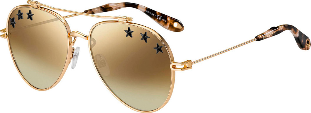 Givenchy Rubber Star Aviator Sunglasses