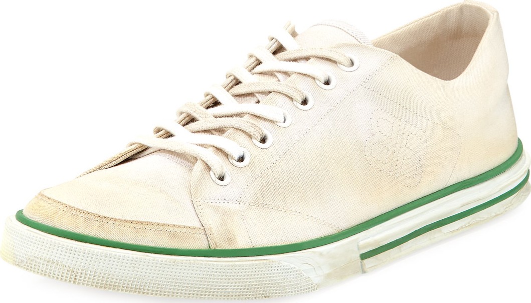 Balenciaga Men's Match Low-Top Canvas Sneakers