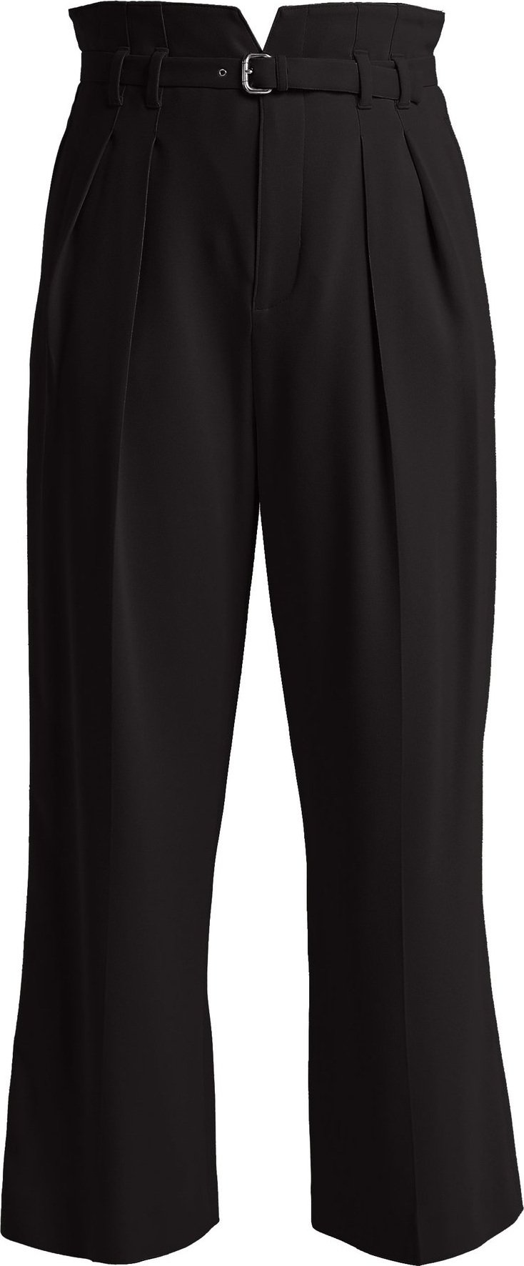 RED Valentino High-rise straight-leg crepe trousers