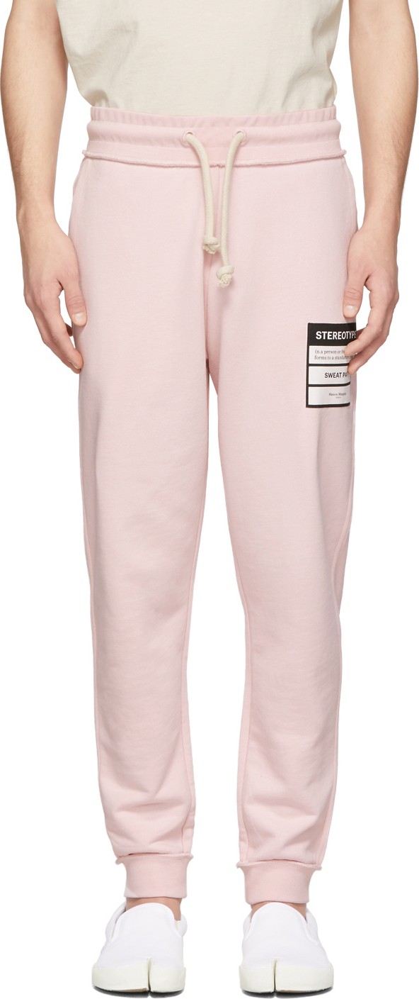 Maison Margiela Pink French Terry Lounge Pants
