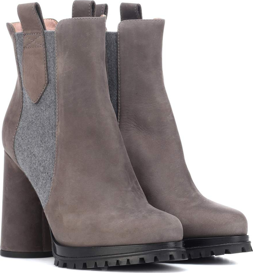 Max Mara Suede ankle boots