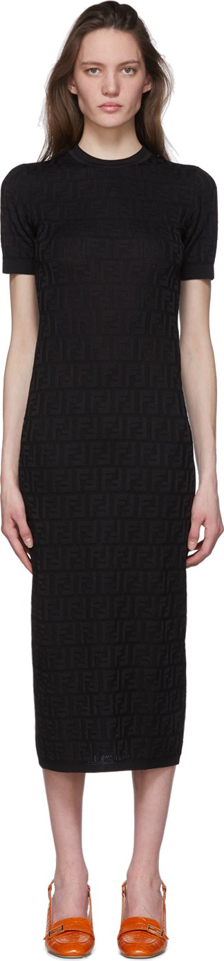 Fendi Black 'Forever Fendi' Dress
