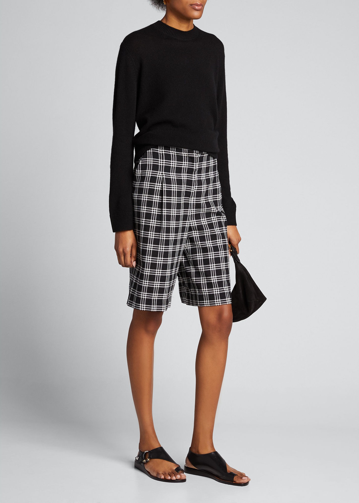 Theory Solid Cashmere Crewneck Top