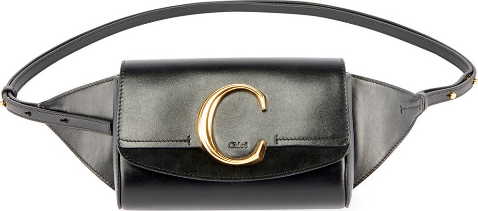 Chloe C Shiny Leather Belt Bag
