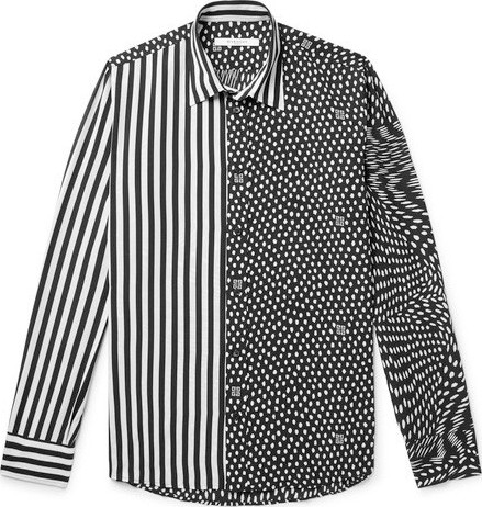 Givenchy Printed Matte-Satin Shirt
