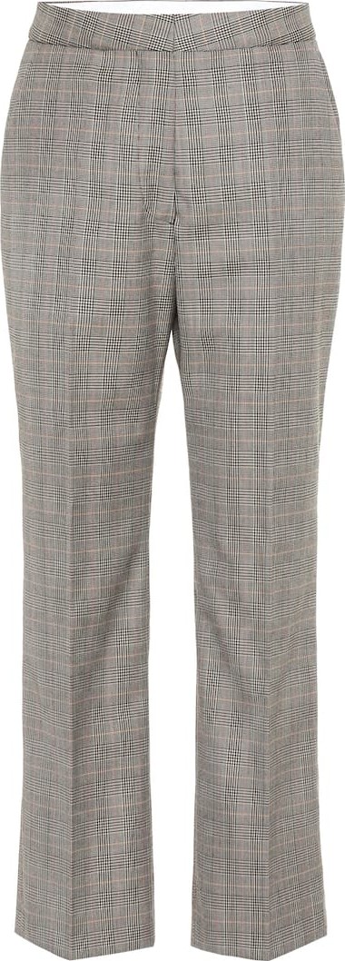 Stella McCartney High-rise checked wool pants