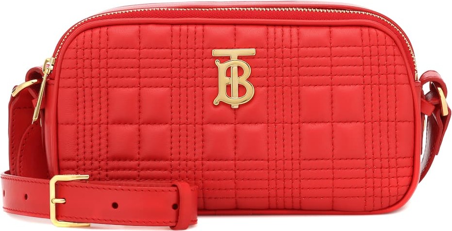 Burberry London England TB Camera quilted leather belt bag