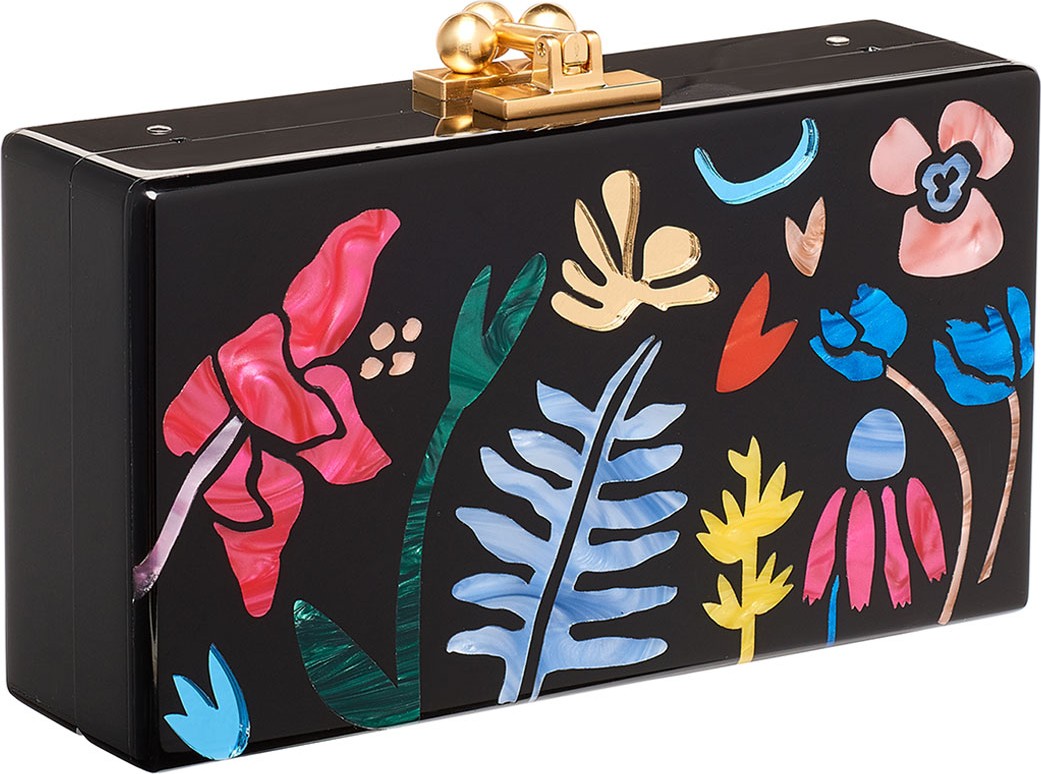 Edie Parker Jean Garden Delight Clutch Bag