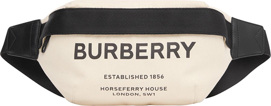 Burberry London England Sonny Medium Canvas Belt Bag